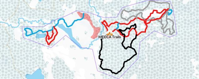 Piste map of the resort MECCA Trails