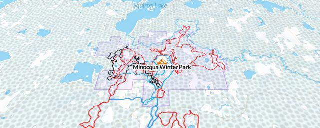 Piste map of the resort Minocqua Winter Park