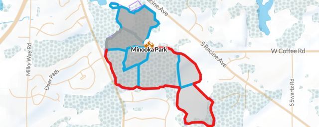 Piste map of the resort Minooka Park
