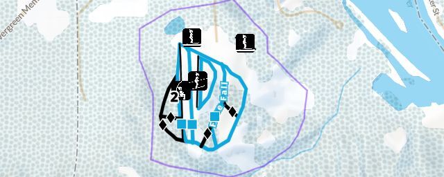 Piste map of the resort Mont du Lac