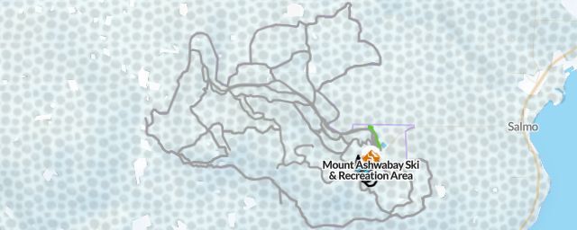 Piste map of the resort Mount Ashwabay Ski & Recreation Area