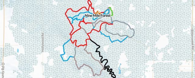 Piste map of the resort Nine Mile Forest