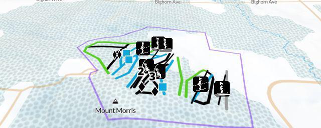 Piste map of the resort Nordic Mountain