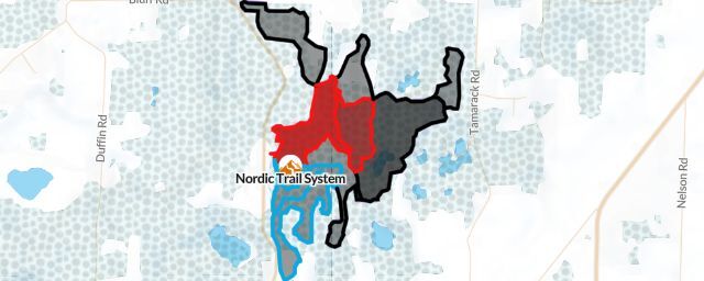 Piste map of the resort Nordic Trail System