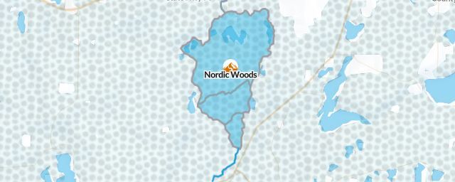Piste map of the resort Nordic Woods
