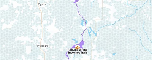 Piste map of the resort Rib Lake Ski and Snowshoe Trails