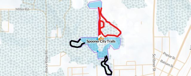 Piste map of the resort Spooner City Trails