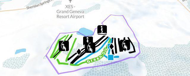 Piste map of the resort The Mountain Top at Grand Geneva Resort & Spa