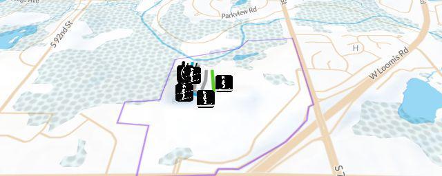 Piste map of the resort The Rock Sports Complex