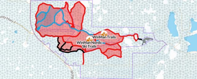 Piste map of the resort WinMan Nordic Ski Trails