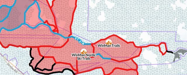 Piste map of the resort WinMan Trails