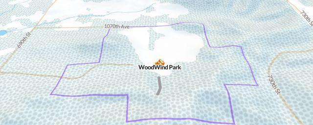 Piste map of the resort WoodWind Park