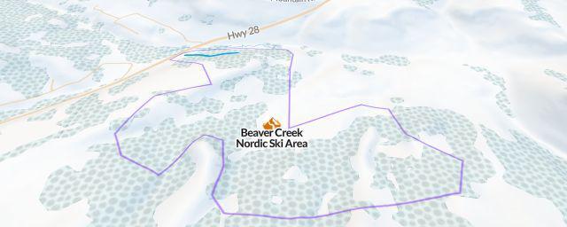 Piste map of the resort Beaver Creek Nordic Ski Area