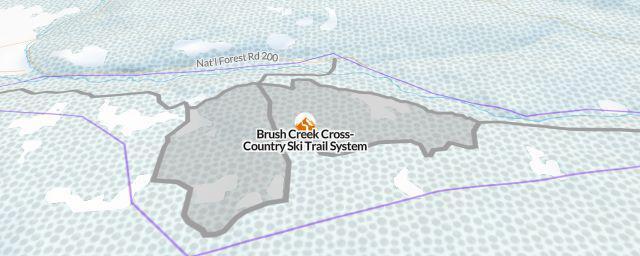 Piste map of the resort Brush Creek Cross-Country Ski Trail System