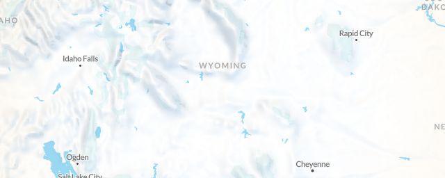 Piste map of the region Wyoming