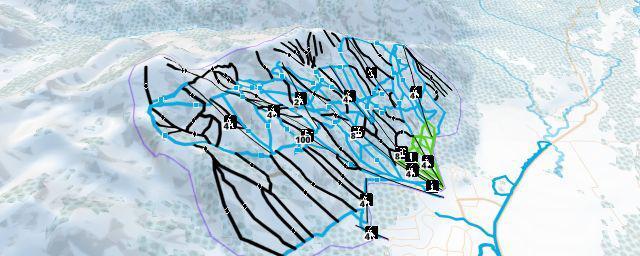 Piste map of the resort Jackson Hole
