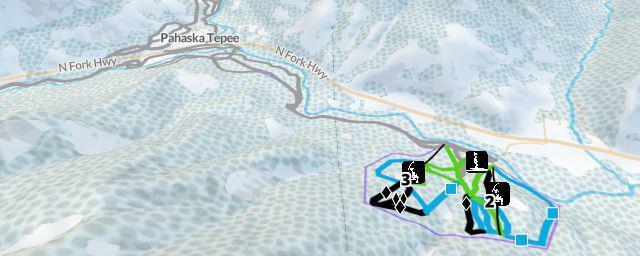 Piste map of the resort Sleeping Giant Winter Sports Area