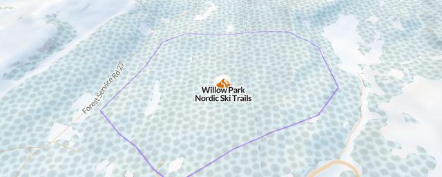 Piste map of the resort Willow Park Nordic Ski Trails
