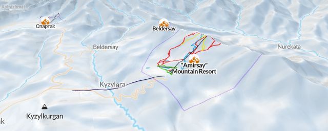 Piste map of the resort "Amirsay" Mountain Resort