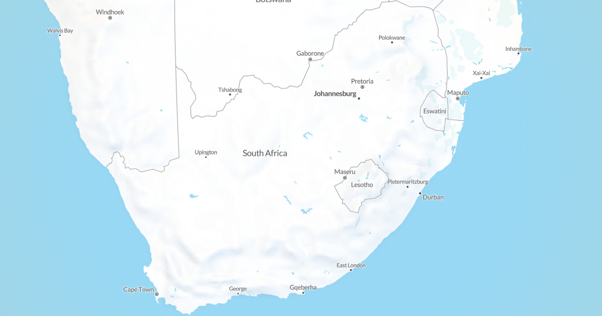 Map of South Africa